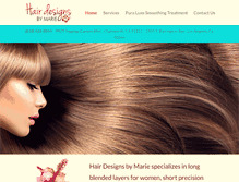 Tablet Screenshot of hairdesignsbymarie.com